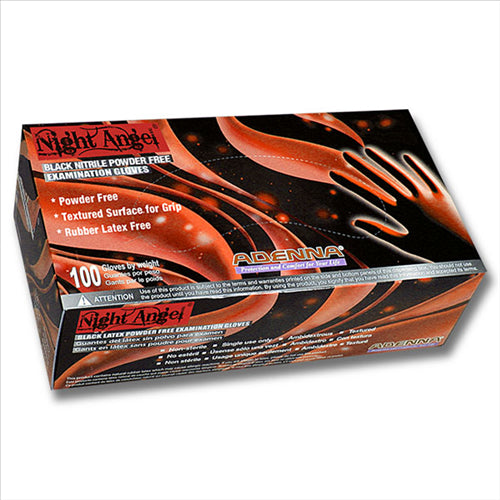 Adenna NGL220 Night Angel Nitrile Exam Gloves Extra Small 100/Pk Adenna NGL220 Night Angel Nitrile Exam Gloves Extra Small 100/Pk